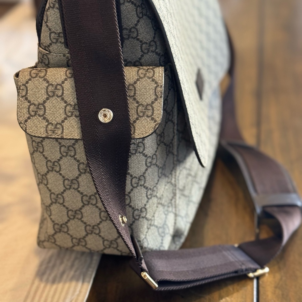 Gucci Monogram Messenger Bag/Diaper Bag - Picture 2 of 8